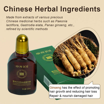 Hair Tonic Zhangguang 101B 101M 120ML Scalp Serum Powerful Anti Hair Loss Treatment Chinese Medicine Therapy 100% Original