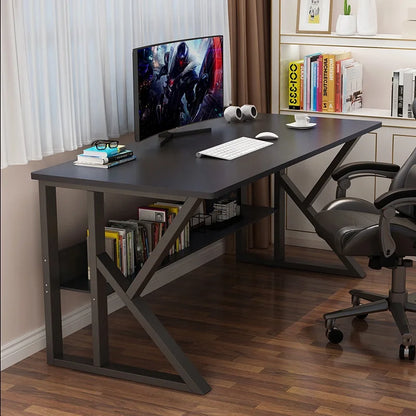 *- Factory Direct Sale Customized Home Office Furniture Upgraded Steel Frame Player Gaming Tables K-shaped Leg Computer Desk - Kimlud