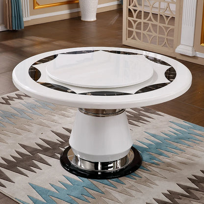 Side Round Dining Table Console Center Luxury Lounge Portable Dining Table Service Bistro Mesas De Jantar Living Room Furniture