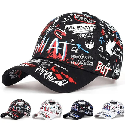 Korea Graffiti Fashion Hipster Hat Personality Trend Men's And Women's Baseball Caps Hip Hop Caps