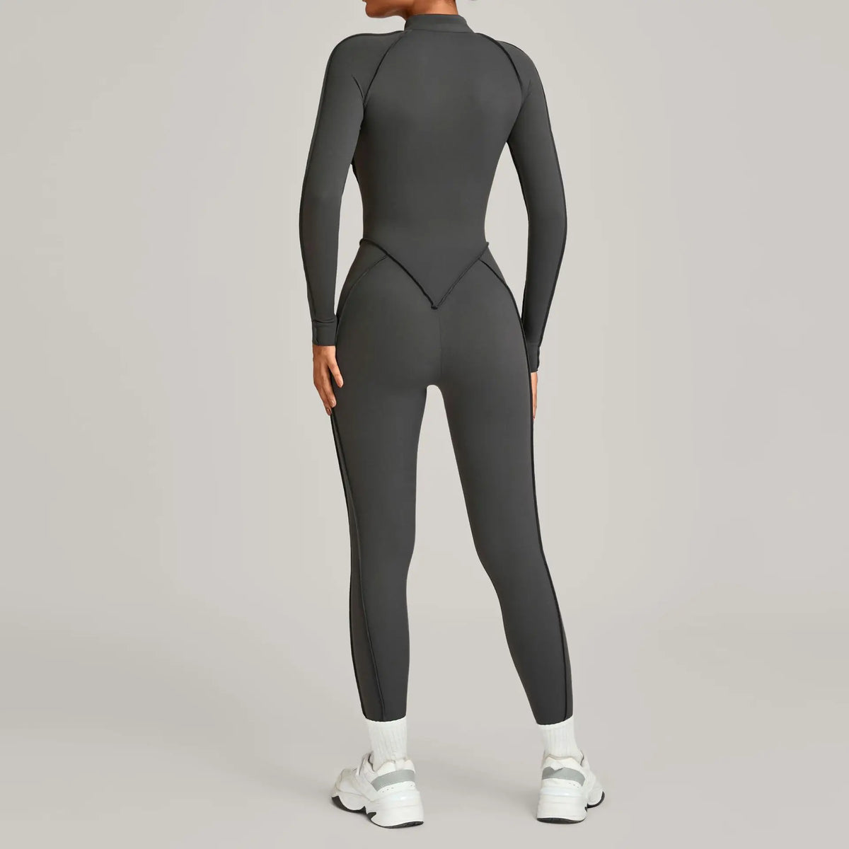 Three-dimensional Long Sleeve Zipper Sport Jumpsuit Women Sportswear One Pieces Gym Clothing Yoga Sets Female Fitness Overalls