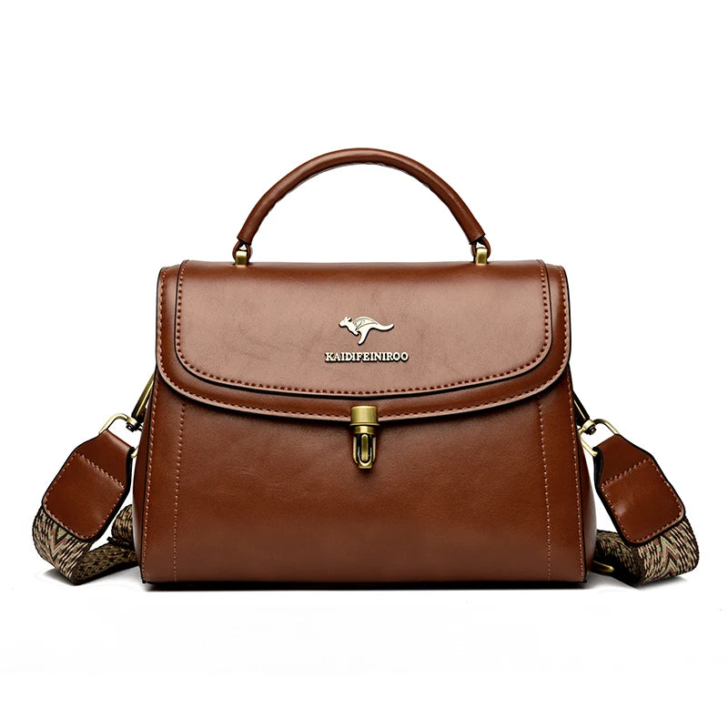 High Quality Leather Shoulder Crossbody Bags for Women 2024 Ladies Luxury Designer Fashion Handbags Female Messenger Sac...