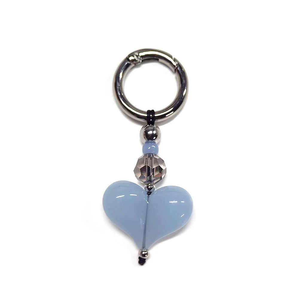 HERLOOK Y2K Bohemian Bag Charm for Women Red Heart Colorful Beads Chakra Energy Healing Pendant Fashion Jewelry Gift...