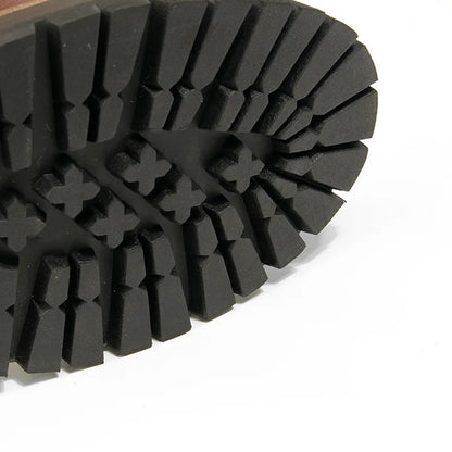 Durable Goodyear-Welted Motorcycle Rugged Heritage Boots Vintage Oil Genuine Leather  Punk For Men Cowhide High-Cut Shoes