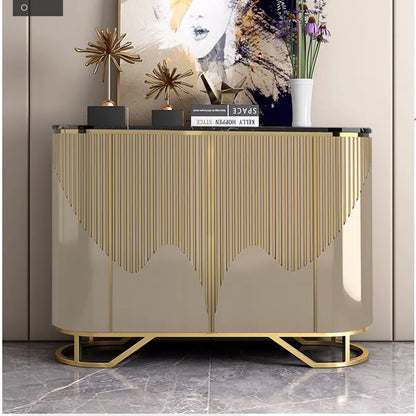 Narrow Luxury Living Room Cabinets Gold Classic French Narrow Living Room Cabinets Space Saving Meuble Rangement...