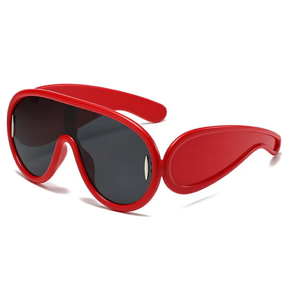 Exaggerate Vintage Round Sunglasses Women Men Circular Sun Glasses Big Eyewear Sunglasses for Male Female Special Shaped - Kimlud