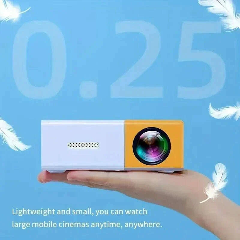 YG300 Home HD Mini Projector, suitable for outdoor camping movies, cinemas, and gaming experiences