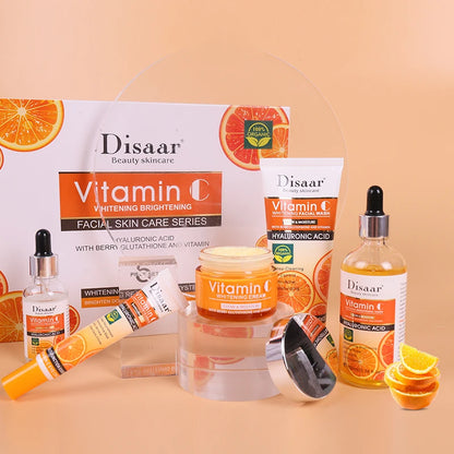 DissarVC Skincare 5-Piece Set Brightens Skin Tone Whitens Refreshes Balances Water Oil Lightens Spots Facial products...
