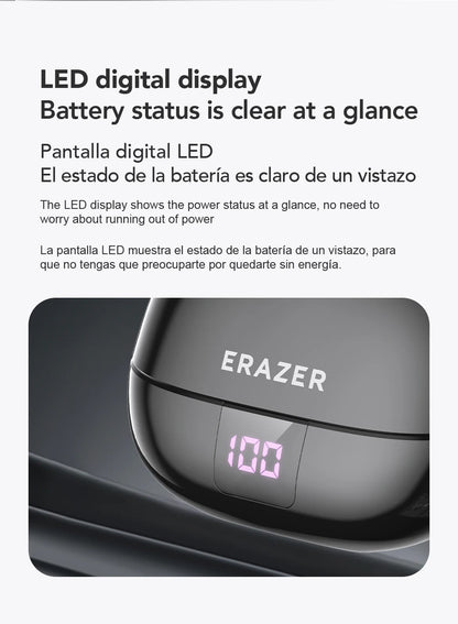 ERAZER XT66PRO Bluetooth Earphones ASMR Headsets DIY APP AI Translator Earbuds Wireless Headphones 13 Hours long life Display - Kimlud