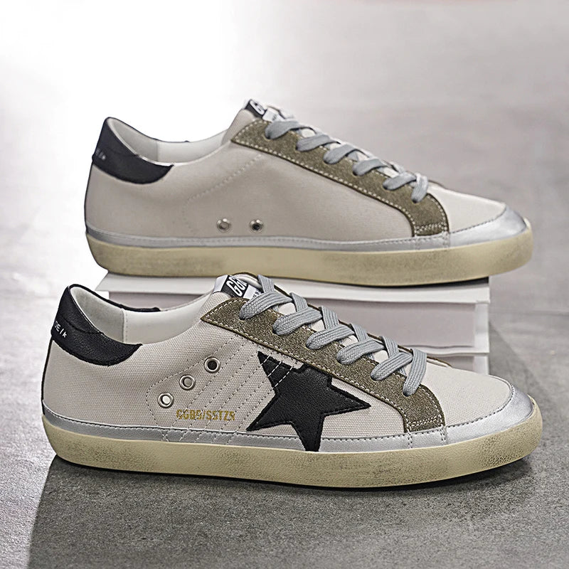 Comfortable Fashion Classic Spring Height-Increasing Two-Layer Cowhide Casual Couple Men's TrendSneakers35-45High-Quality Summer
