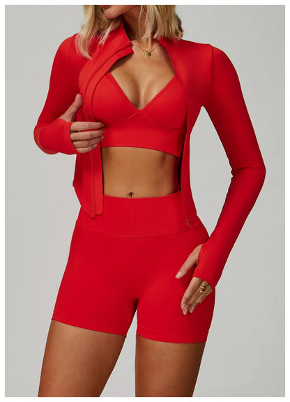 2/3PCS Seamless Sport Yoga Set Women's Breathable High Waist Fitness Sportwear Women Sports underwear Set Gym Workout Clothes - Kimlud