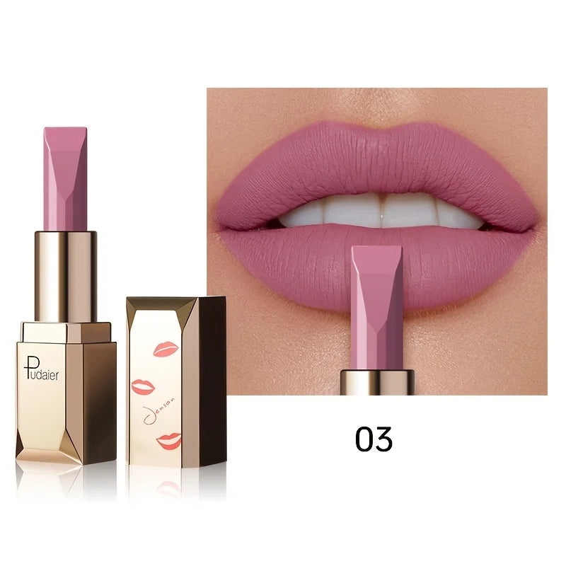 Long Lasting Matte Velvet Lipstick, Waterproof Sweat Resistant Formula, Silky Smooth Lip Color for Everyday & Valentine's Gift