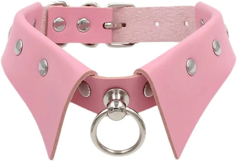 Gothic Leather Choker Necklaces Black Punk Nightclub Jewerly Accessories for Women Girlfriend