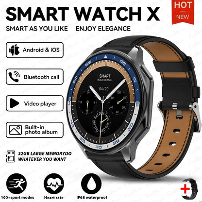 2025 OPPO New Watch X High-end Business Watch 32GB Large Memory Smartwatch Men's Sports Waterproof Smart Watch Watch IOS