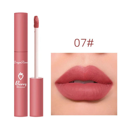 12 Colors Liquid Lipstick Nude Matte Sexy Waterproof Long Lasting Lip Gloss Moisturizing Velvet Non-stick Cup Lip Glaze Makeup