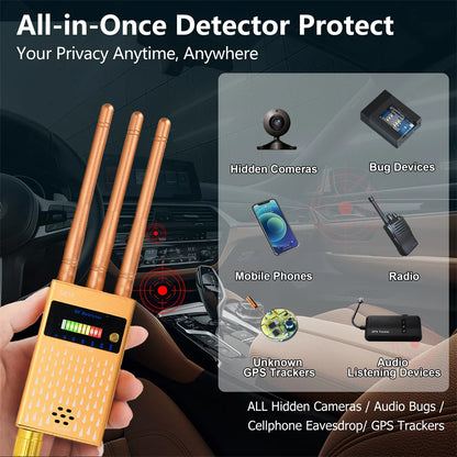 G618 GPS Tracker Anti Spy Detect Bug G618W Wireless Hidden Camera Signal Detector GSM Device Professional RF Signal...