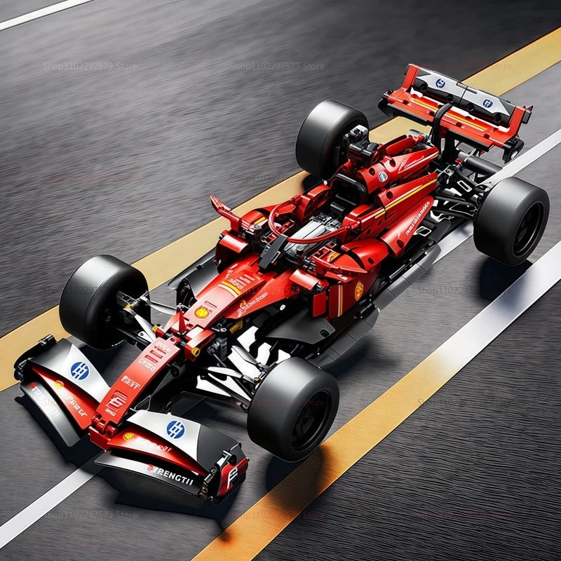 Technical 1000+PCS Performance MOC Creative Racing Car 1:10 Model Building Blocks Set Speed Sport Vehicle Assembly Bricks Toys