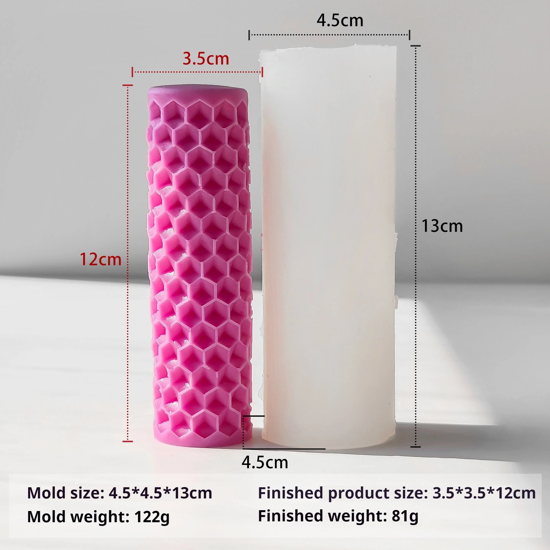 3D Silicone Candle Soap Mold Handmade DIY Plaster Sculpture Honeycomb Cylinder Homemade Scented Aromatherapy Gifts silicone mold