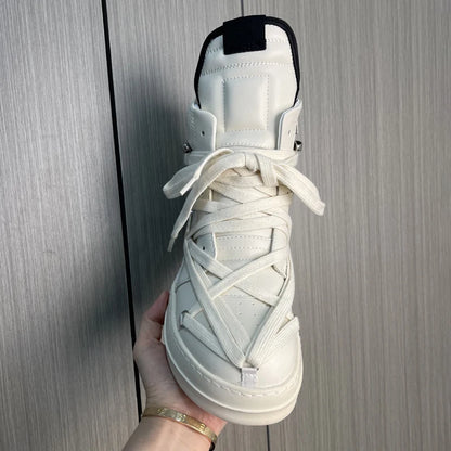 Men High Top Board Shoes Classic European  American Heavy Industry Trend Five Pointed Star with Fashionable Shoes