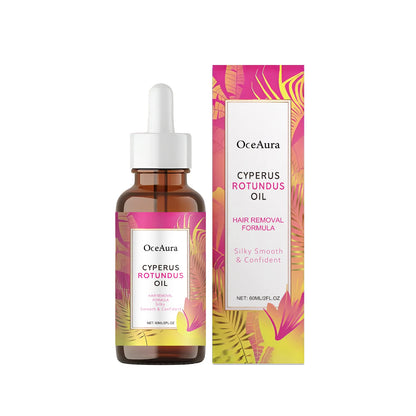 Cyperus Rotundus Oil Body Hair Remover Armpit Leg Arm Reduces Hair Growth Moisturizes Gentle Care Essential Oil for...