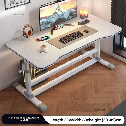 High-end Desktop Computer Desks Home Office Furniture Simple Gaming Desk Student Study Table Workbench Liftable Computer Table J - Kimlud