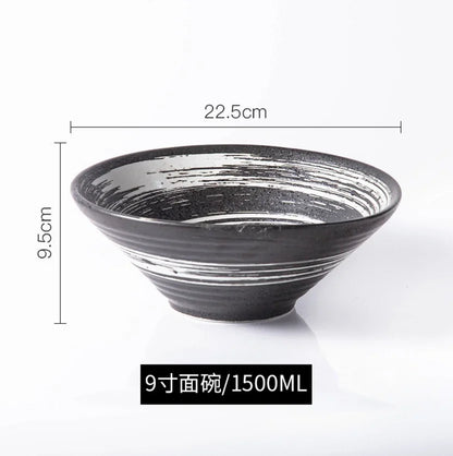 Ramen Bowl Japanese Tableware Noodle Ceramic Soup Tableware | Kimlud Premium Table