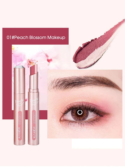 Gradient two-color eye shadow pen waterproof, sweat proof, not easy to smudge, pearlescent, fine shiny, lazy eye shadow...