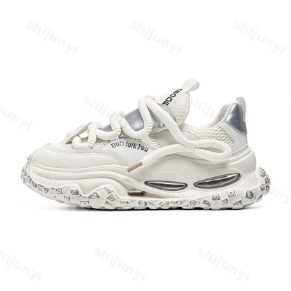 Fashion Trend Casual Low Top Non Slip Sport Shoes for Men 2025 Autumn New Mesh Breathable  Comfortable Versatile Chunky sneakers
