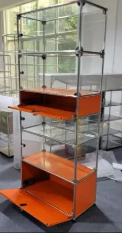Module Modular DIY Furniture Storage Shelf Sideboard Customized Size Night Stand Cabinet Stainless Steel Home Use |...