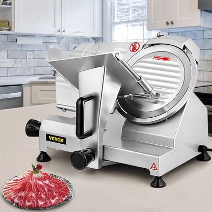 VEVOR 8 Inch Blade Electric Food Slicer Grinder Home Meat Slicer Machine Commercial Deli Meat Cheese Beef Mutton Turkey Cutter - Kimlud