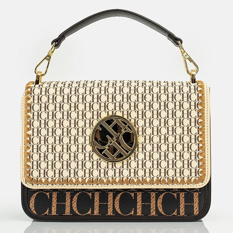 CH Solid Design Shoulder Bag Dark Letter Embossed Ladies Party Bag Exquisite Luxury Brand Fashion Design Handbag Classic...