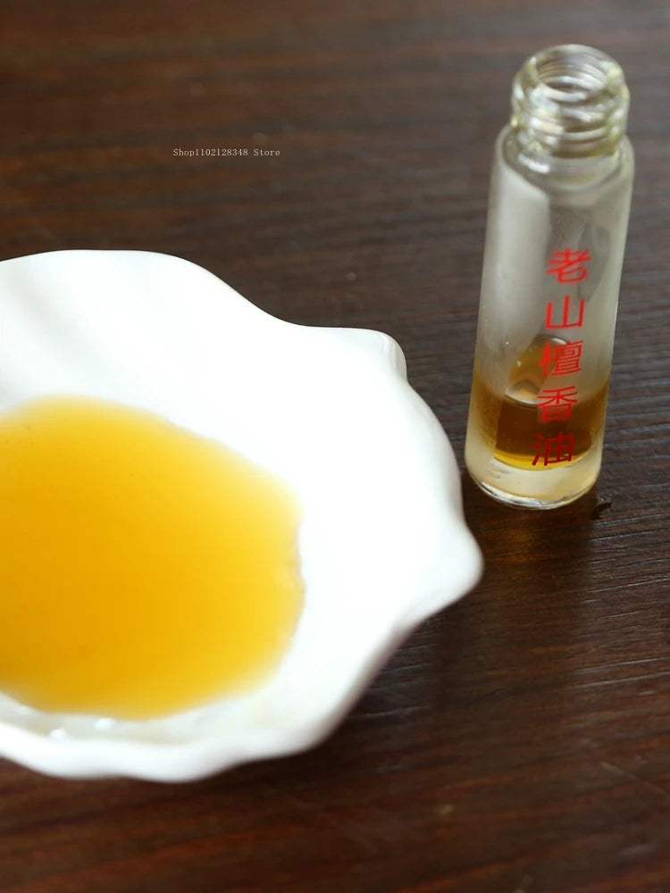 10ml Natural India Old Mountain Sandalwood Essential Oil Indoor Humidifier Air Purification Buddhist Beads Aromatherapy Oil - Kimlud