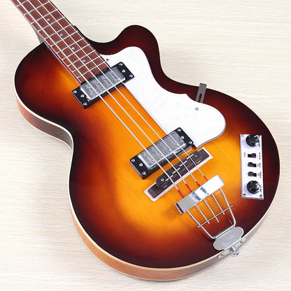 Sunburst 4 Strings Violin Bass Guitar 41 Inch Violin Guitarra Flame Maple Body High Gloss Finish | Kimlud Professional...