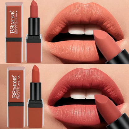 Matte Velvet Lip Gloss 6 Color Lipstick Smooth Easy To Color and Lasting Waterproof Non Stick Cup Sexy Lipstick Holiday...