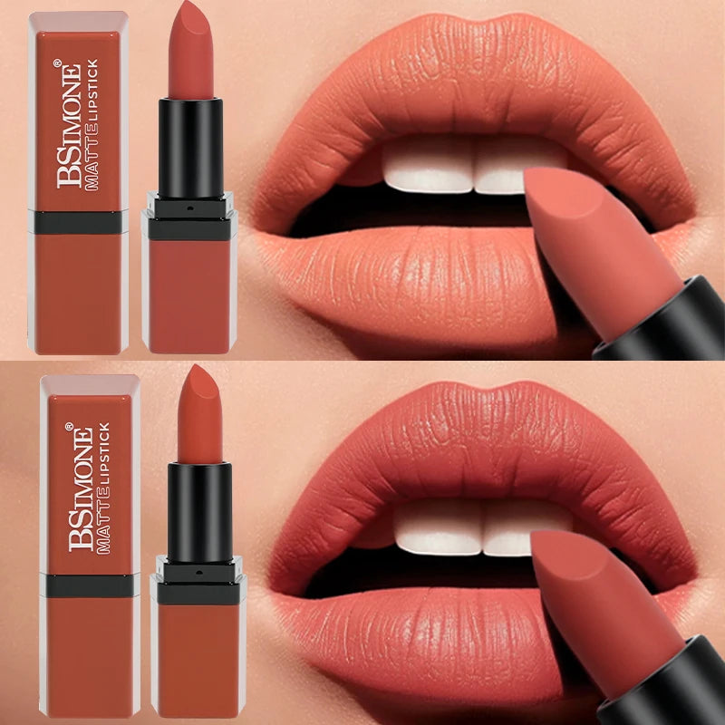 Matte Velvet Lip Gloss 6 Color Lipstick Smooth Easy To Color and Lasting Waterproof Non Stick Cup Sexy Lipstick Holiday...