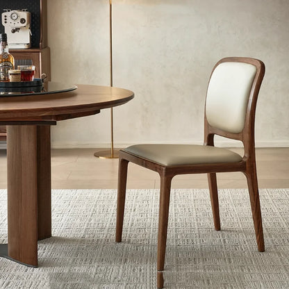 Wooden Modern Dining Chairs Living Room Space Saving Lounge Accent Dining Chairs Office Leather Muebles Postmodern...