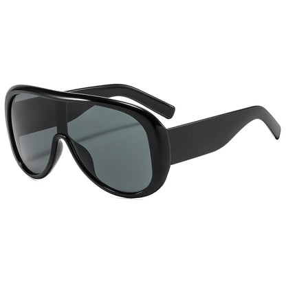 Oversized One Piece Large Frame Y2K Cat Eye Sunglasses for Women Men Retro Square Gradient Sun Glasses UV400 Decoration Shades