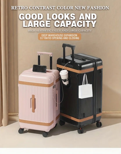Heavy-Duty Large Capacity Suitcase with TSA Lock PC+ABS Hardshell Luggage,360° Silent Wheels Adjustable Handle,USB...