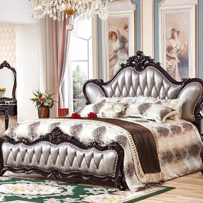 Adult European Bed Square Luxury High Quality Romantic Comfortable Bed Headboards Queen Frame Letto Matrimoniale Home...