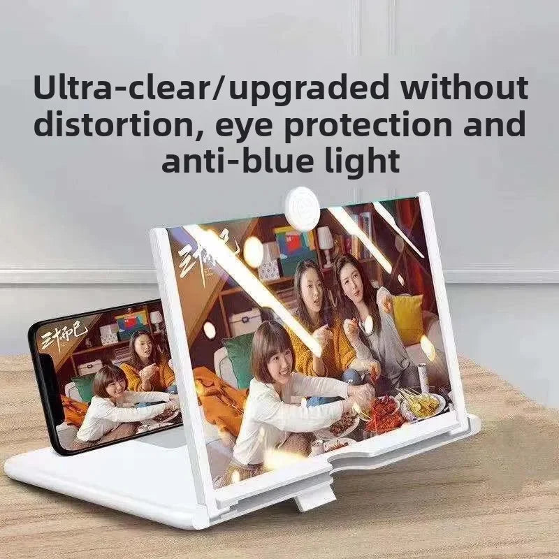 17x22cm HD Version Mobile Phone Screen Magnifying Glass 2X 3X Pull-out Creative Stretch 3d Mobile Phone Holder Magnifying Glas