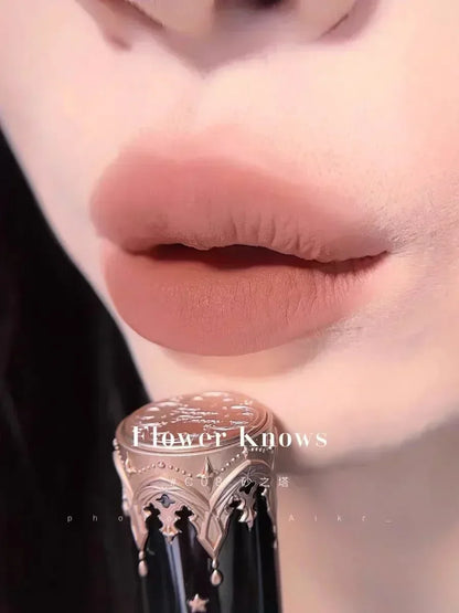 Flower Knows Little Angel Lip Mud Stick Velvet Matte Mist Lipstick Hidden Lip Pattern Hidden Lip Lines - Kimlud