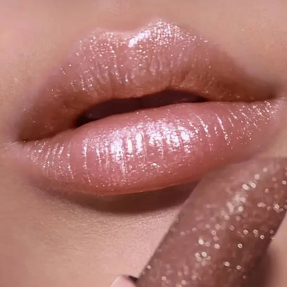 Shiny Pearl Lipstick Waterproof, Long Lasting Moisturizing Lip Color, Creates Full Plump Sexy Lips for Party Look