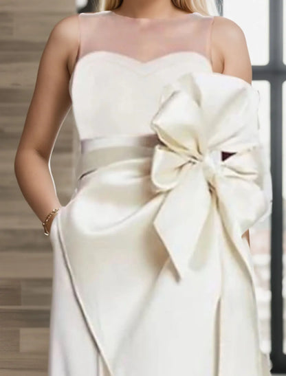 Bridal Shower Wedding Dresses Jumpsuits Sweetheart Strapless Floor Length Bridal Gown Bows Ruffles Backless 2025 Free Customized