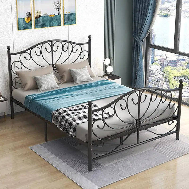 Princess Metal Bed Modern High Quality Frame Sleeping Designer Bedroom Bed Aesthetics Unusual Letto Matrimoniale Furniture