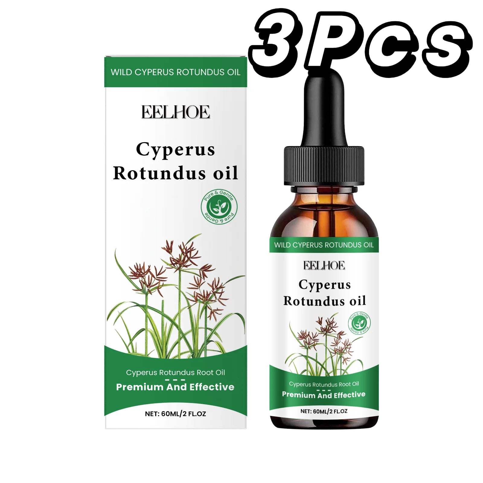 60ml Cyperus Rotundus Oil Gentle Hair Removal Care Oil Body Hair Inhibitor Serum Moisturizing Nourishing Natural Cypress...