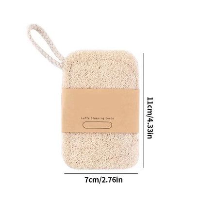 10PCS/5PCS/1PC - Double layer natural loofah sponge for kitchen cleaning, biodegradable, suitable for kitchen cleaning