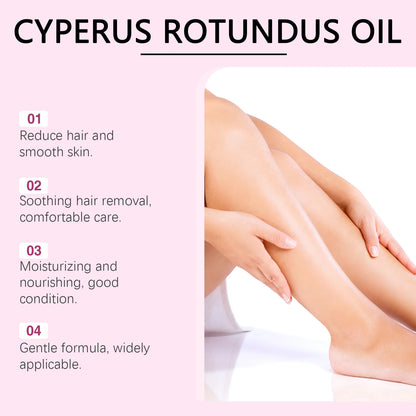 Cyperus Rotundus Oil Body Hair Remover Armpit Leg Arm Reduces Hair Growth Moisturizes Gentle Care Essential Oil for...