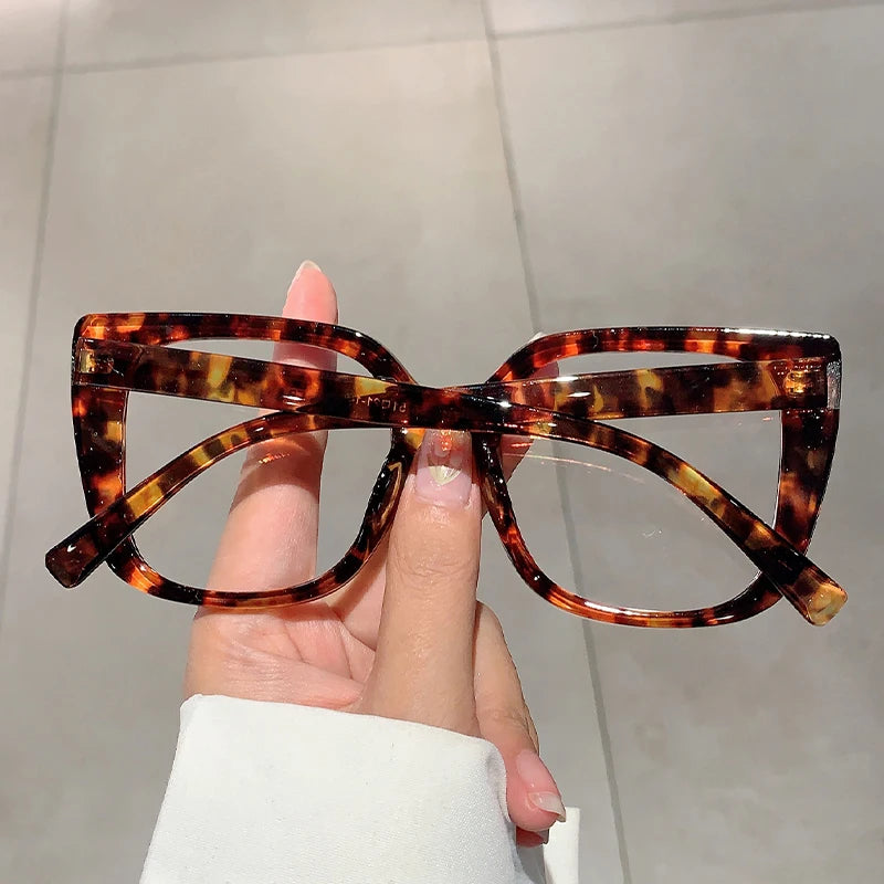 KAMMPT Oversized Square Eyeglasses Frames 2024 New in Brand Design Spectacles Ins Trendy Vintage Multicolor Rim Women...