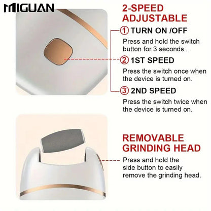 1pc Electric Foot Grinder, Rechargeable Thick Leather Polishing Foot Grinder, Foot Grinder