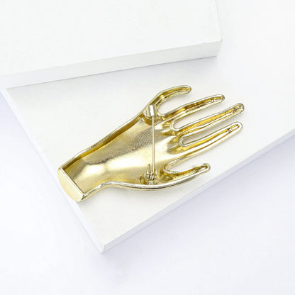 Glossy Hand Pins for Women Unisex Glossy Character Brooches Office Party Friend Gifts Jewelry Accessories